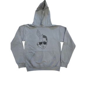 Bad bunny ultimo tour grey hoodie unisex cotton